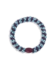 Gumička do vlasů Seablue Dark Purple Glitter Stripe
