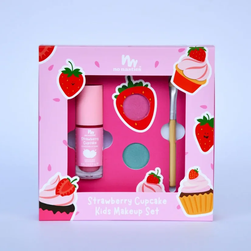 Přírodní dětská make-up sada Strawberry Cupcake