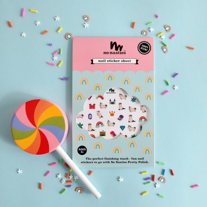 Samolepky na nehty s motivem jednorožců