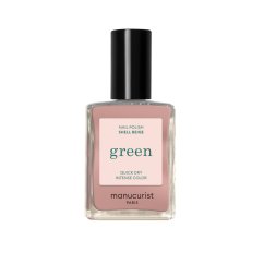 Green lak Shell Beige – přírodní béžovo-růžový lak na nehty 15 ml