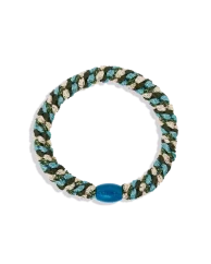 Gumička do vlasů Mix Army Teal