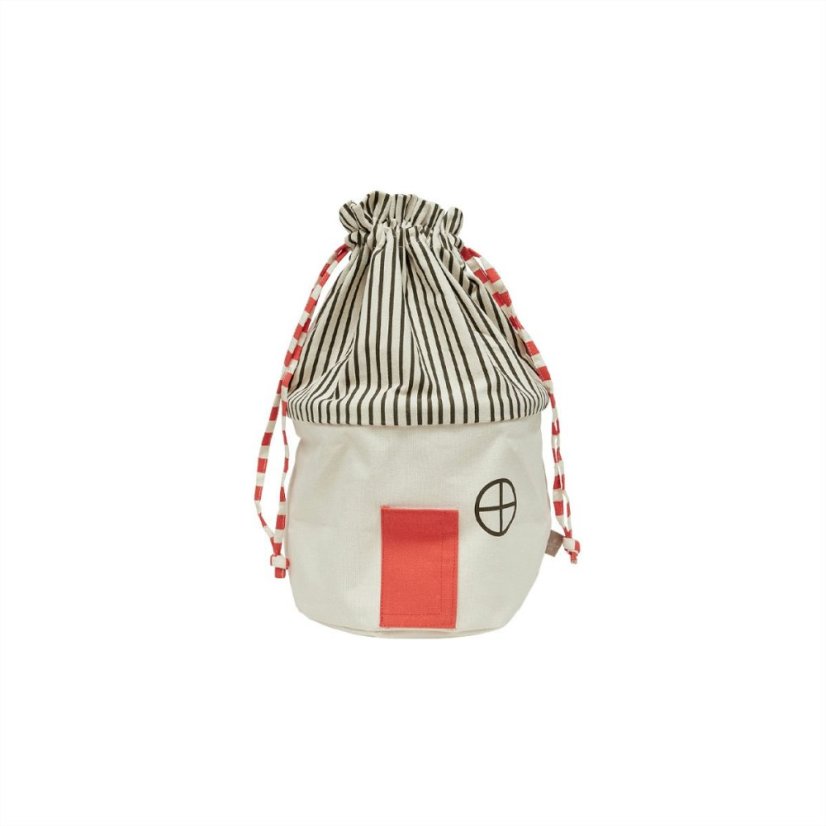 Úložný koš Koya Storage Basket menší - Barva: Červená