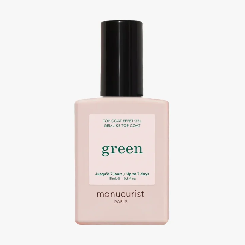 Green Gel-Like Top Coat – vrchní lak s gelovým efektem bez UV lampy