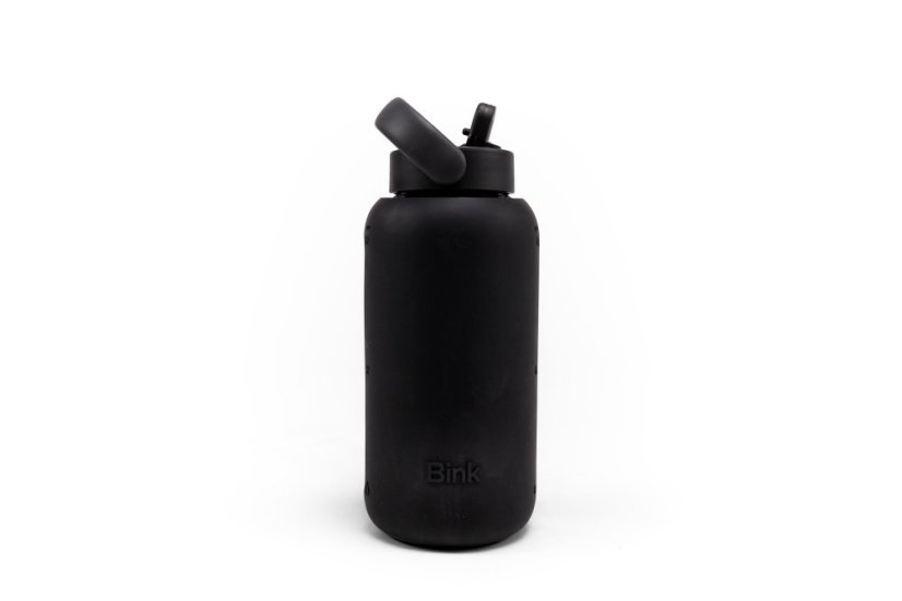 Skleněná lahev s pítkem 800 ml Bink Day - Black
