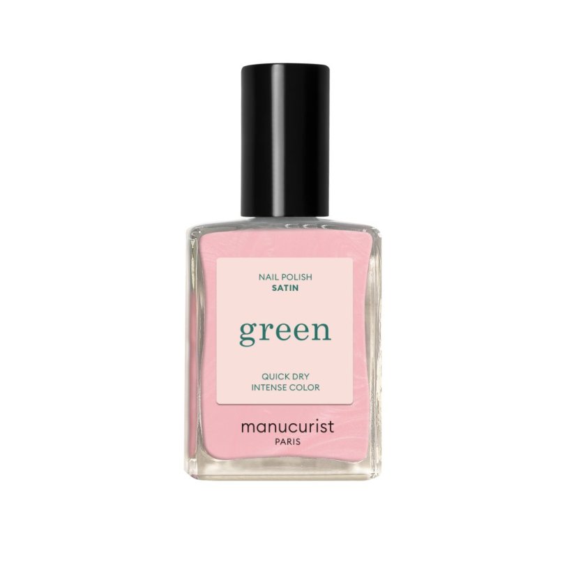 Green Satin – přírodní saténový lak na nehty 15 ml