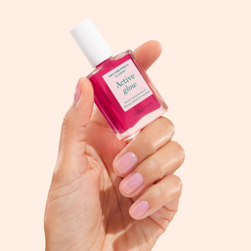 Active Glow Blueberry – pečující lak na nehty s borůvkovým extraktem pro zdravý lesk