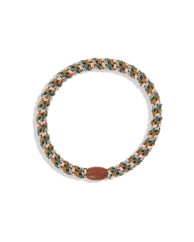 Slim gumička do vlasů Mix Terracotta Teal