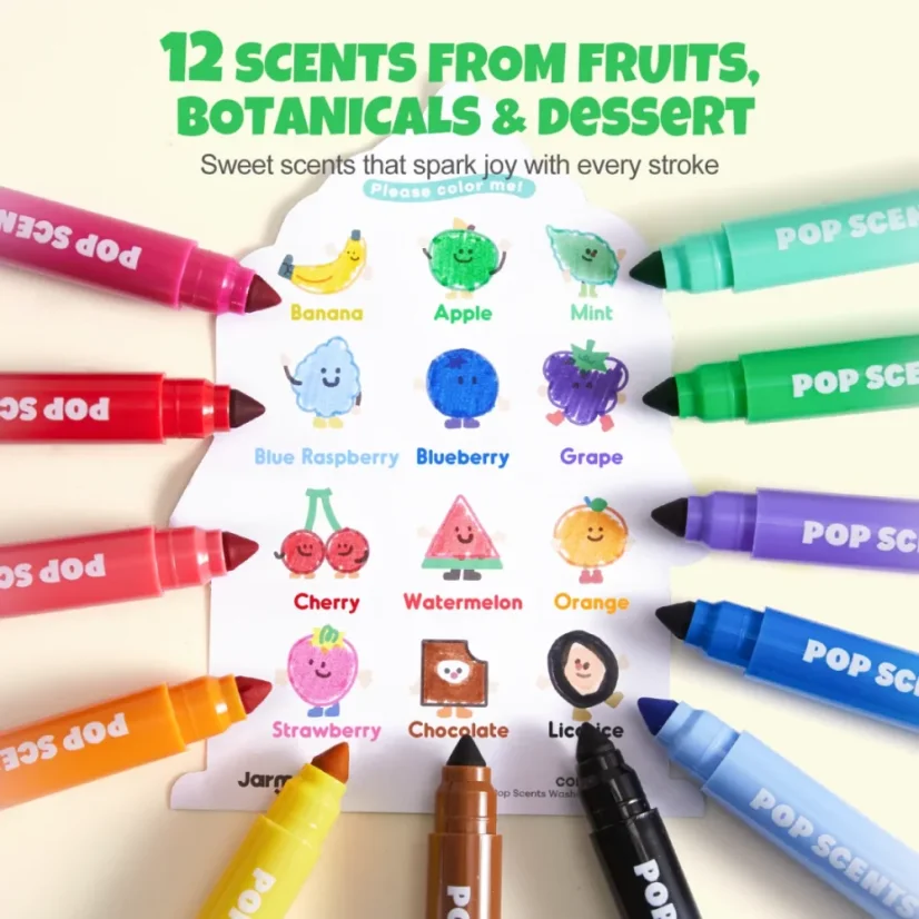 Voňavé fixy pro děti – 24 barev Pop Scents