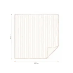 Mušelínová deka z bio bavlny GOTS Rowan, 100 × 100 cm