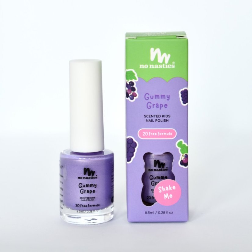 Sloupávací netoxický lak na nehty Gummy Grape - Typ: Kids Birthday Cake - Party Pink