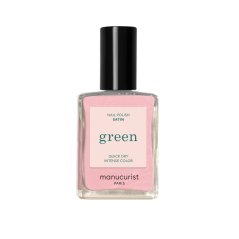 Green lak Satin – přírodní saténový lak na nehty 15 ml