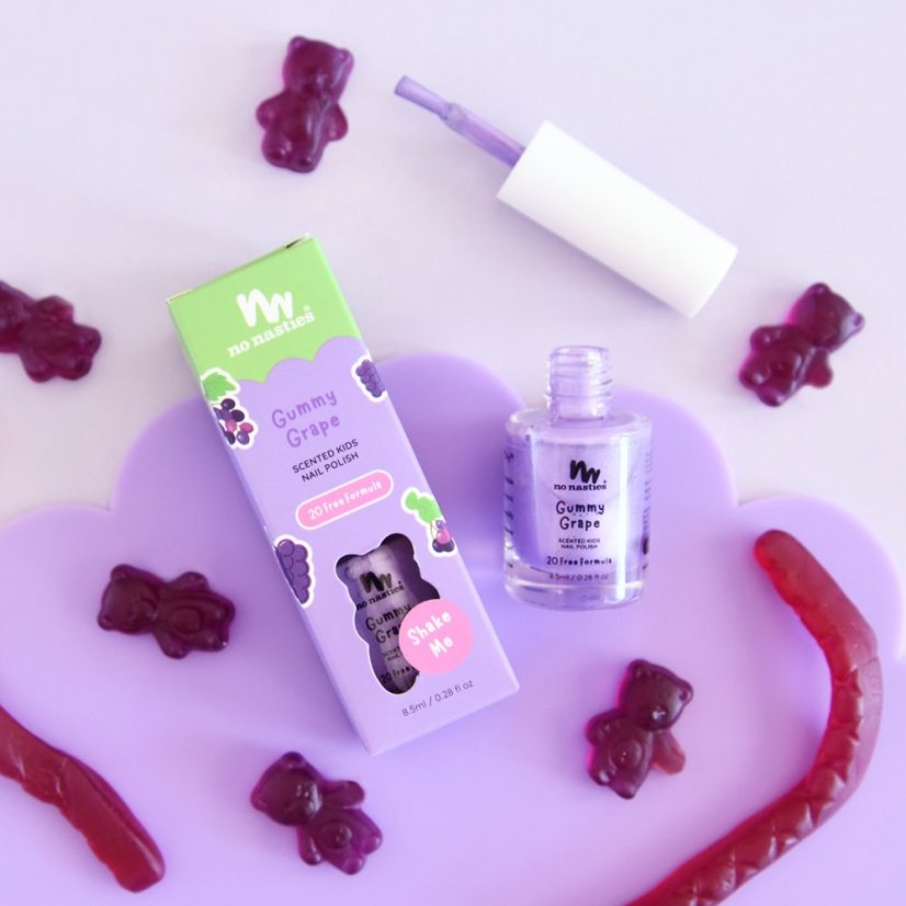 Sloupávací netoxický lak na nehty Gummy Grape - Typ:  Gummy Grape - Purple