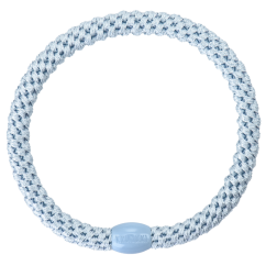 Tenká gumička do vlasů s korálkem – Baby Blue