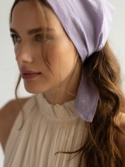 Designový šátek do vlasů Head Scarf - Blue Rose