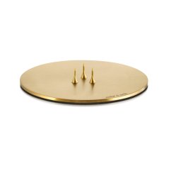 Designový podtácek pod svíčku Gold Matt – matně zlatý, 9 cm