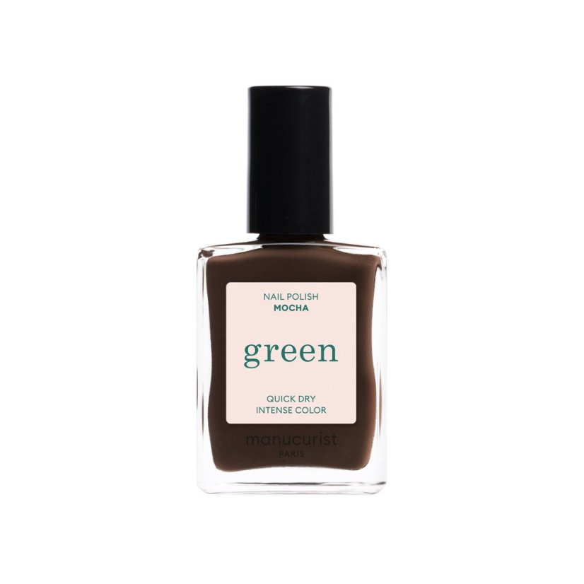 Green Mocha – přírodní lak na nehty 15 ml