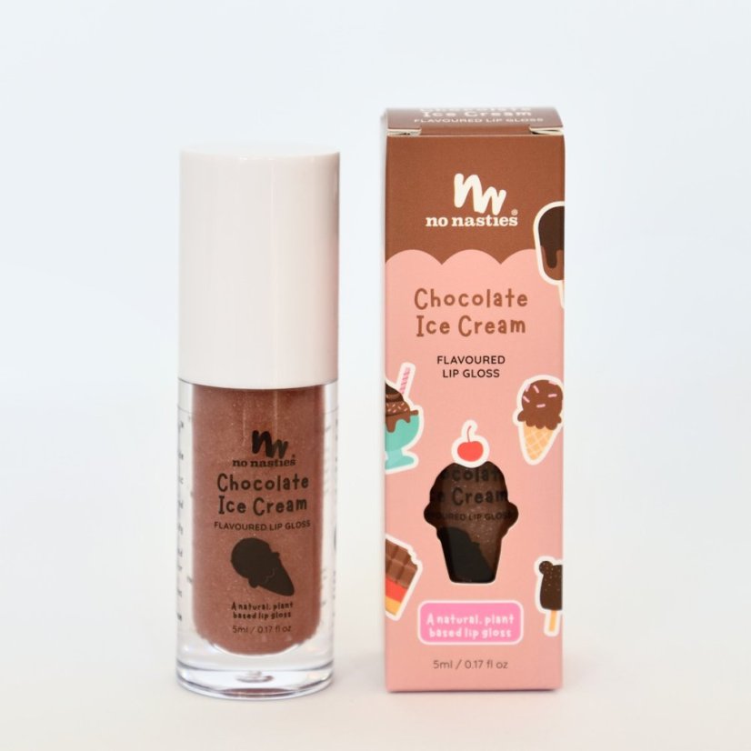 Přírodní lesk na rty s příchutí čokoládové zmrzliny – Chocolate Ice Cream