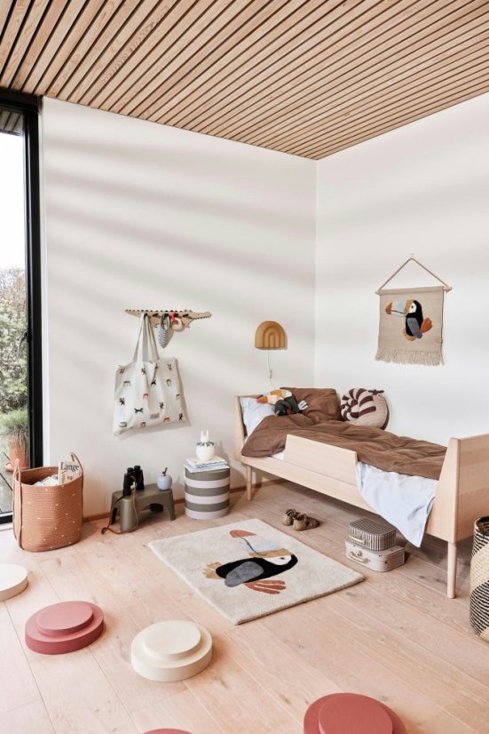 Sada dětských kufříků Crocodile & Stripe - Motiv: Krokodýl a pruhy - sada 2 kusů béžová