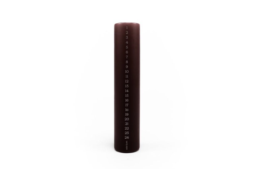 Adventní svíčka Pillar Calendar Deep Wine