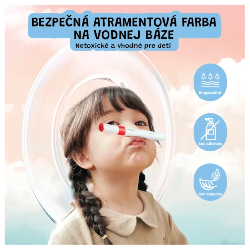 Přenosné oboustranné fixy 12 ks