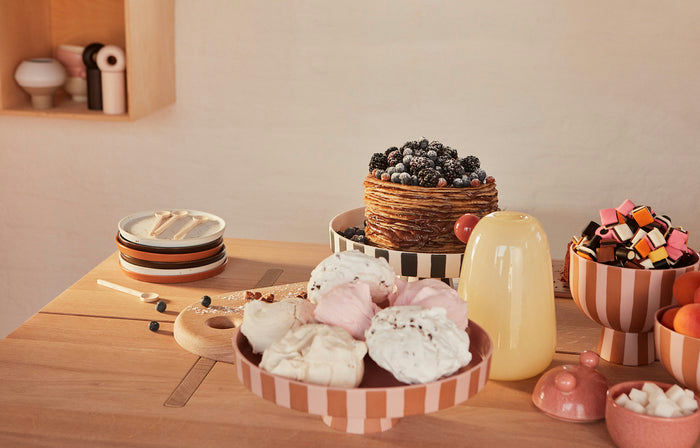 Kameninová mísa Toppu, Caramel / Rose