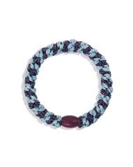 Gumička do vlasů Seablue Dark Purple Glitter Stripe