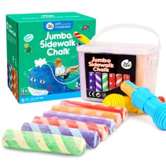 Jumbo chodníkové křídy s držáky (24 ks)