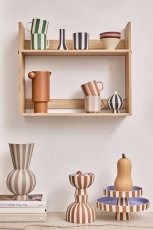 Pruhovaný hrnek Toppu Caramel / Rose