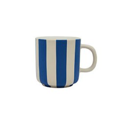 Pruhovaný hrnek Toppu Clay / Optic Blue