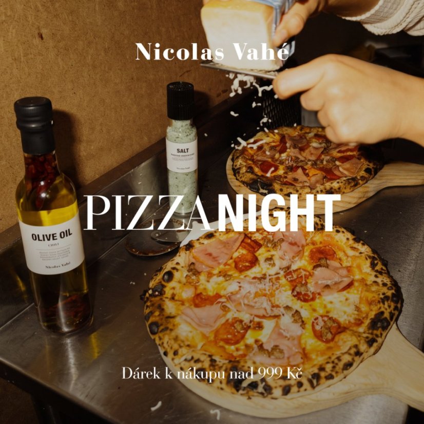 Pizza set  – Set chilli oleje a soli s parmazánem a bazalkou Nicolas Vahé