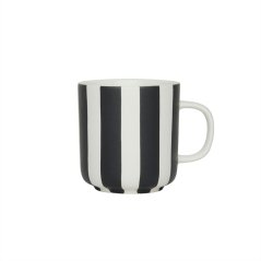 Pruhovaný hrnek Toppu White / Black