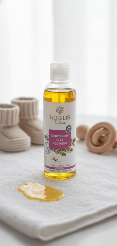 Těhotenský masážní olej Poupátko 200 ml