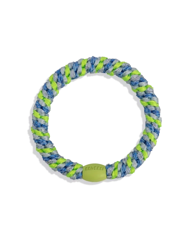 Gumička do vlasů Mix Blue Neon Green