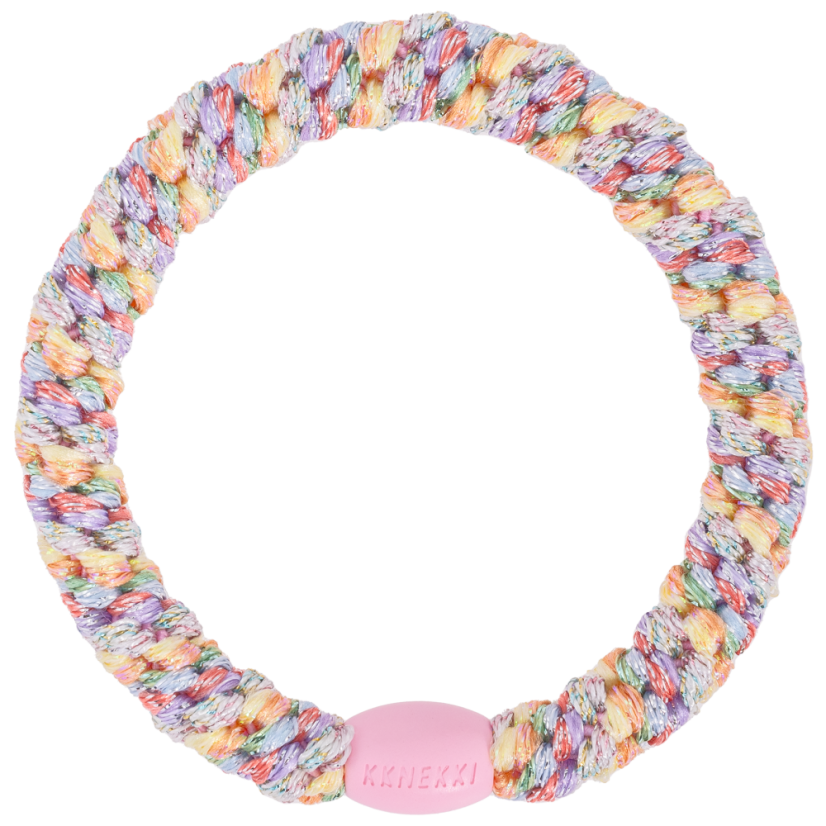 Gumička do vlasů s korálkem – Pastelcircus Glitter