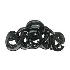 Skřipec do vlasů Love Black, 8 cm