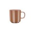 Pruhovaný hrnek Toppu Caramel / Rose