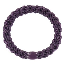 Gumička do vlasů s korálkem – Dark Purple