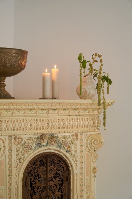 Adventní svíčka Pillar Calendar Ivory