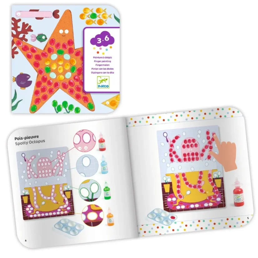 Prstové malování Dots a Fish – kreativní sada od 3 let