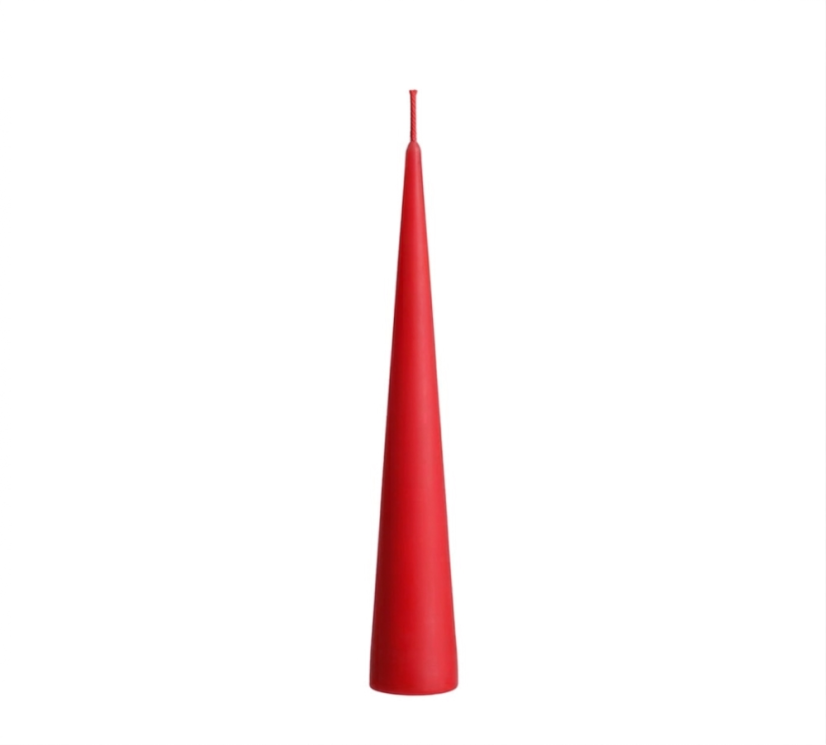 Kónická svíčka True red (25cm)