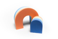 Pěnové bloky ve tvaru duhy Nature Walk Rainbow