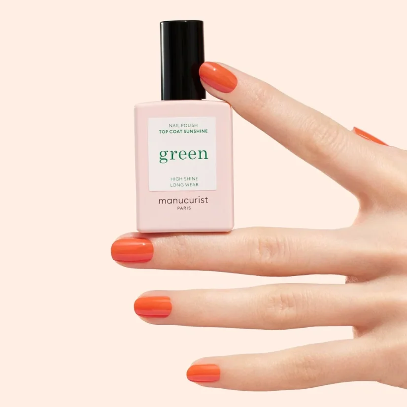 Green Gel-Like Top Coat – vrchní lak s gelovým efektem bez UV lampy