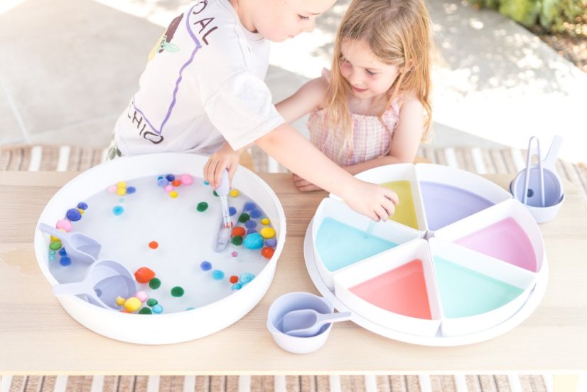 Sensory Play Starter Tool Kit (Startovací sada nástrojů pro smyslové hraní) - Barva: Fialová
