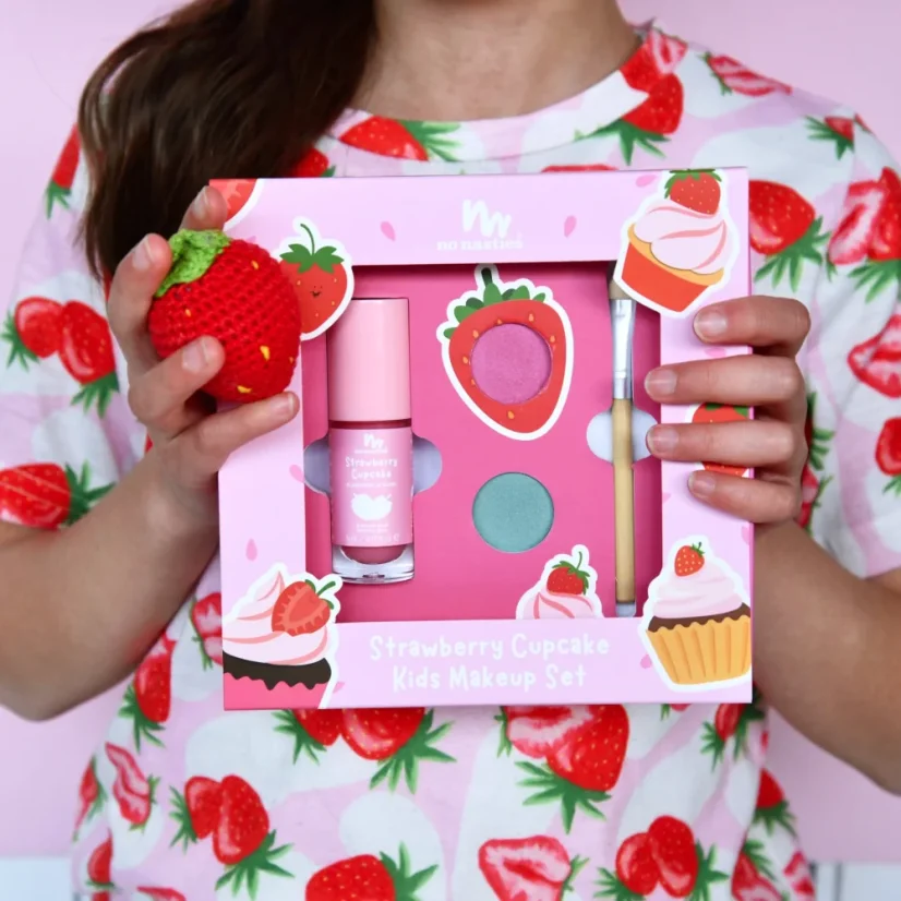 Přírodní dětská make-up sada Strawberry Cupcake