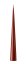 Kónická svíčka Aged Rust (37 cm)