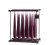 Designové kónické svíčky Cone Dark Plum – švestkově fialové, lakované, 37 cm, sada 2 ks