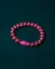 Gumička do vlasů Stripe Faded Rose Electric Pink Glitter