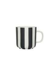 Pruhovaný hrnek Toppu White / Black