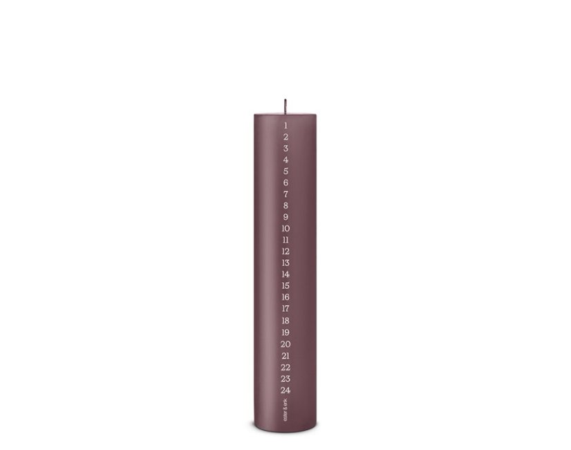 Adventní svíčka Pillar Calendar Winter Rose