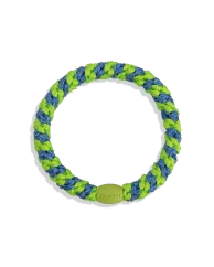 Gumička do vlasů Stripe Lime Green Ocean Glitter
